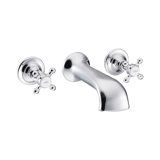 3 Hole Wall Mounted Bath Filler Chrome - Soak & Luxproduct_vendor#HH-SWT019CH#