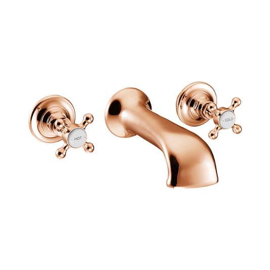 3 Hole Wall Mounted Bath Filler Copper - Soak & Luxproduct_vendor#HH-SWT019C#