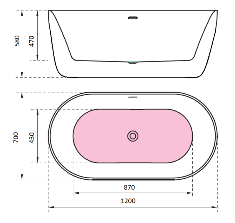 Charlotte Edwards Belgravia Small |  Freestanding Bath - 1200mm