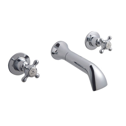 Bc Designs Victrion Wall Mount Crosshead 3 Tap Hole Bath Filler Tap