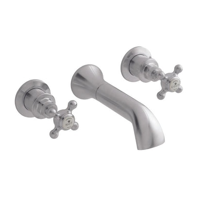 Bc Designs Victrion Wall Mount Crosshead 3 Tap Hole Bath Filler Tap