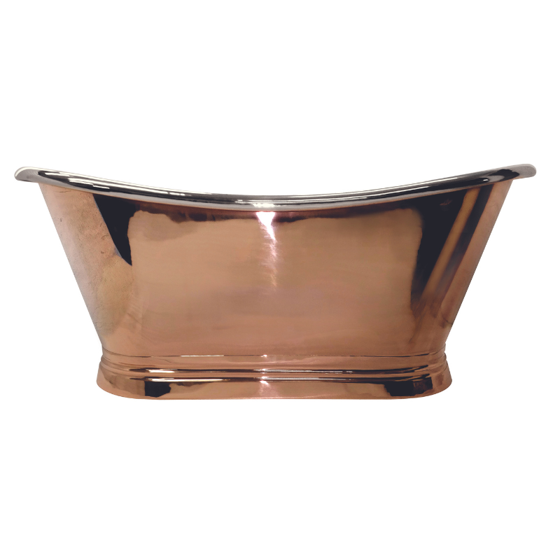 Bc Designs Copper & Nickel | Freestanding Boat Bath - 1500mm/ 1700mm