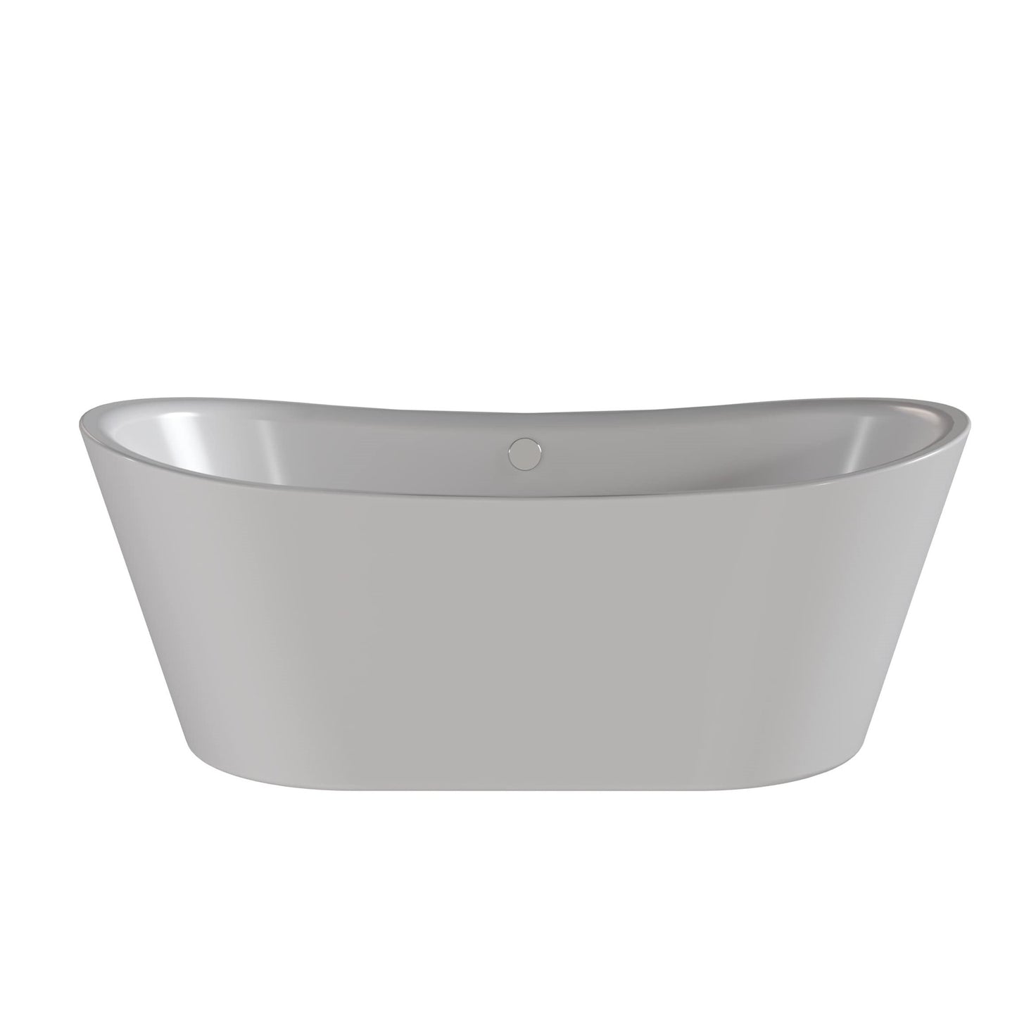 Nuie Freestanding Double Ended Boat Bath Tub - 1550mm