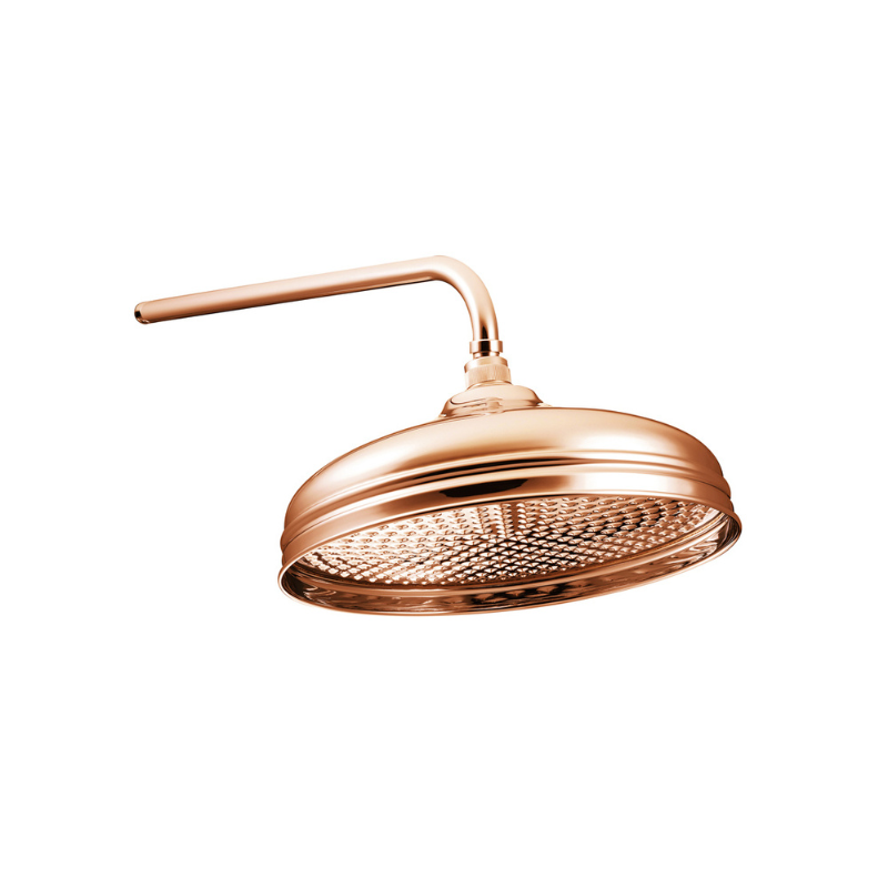 Hurlingham Copper Shower Rose 12"