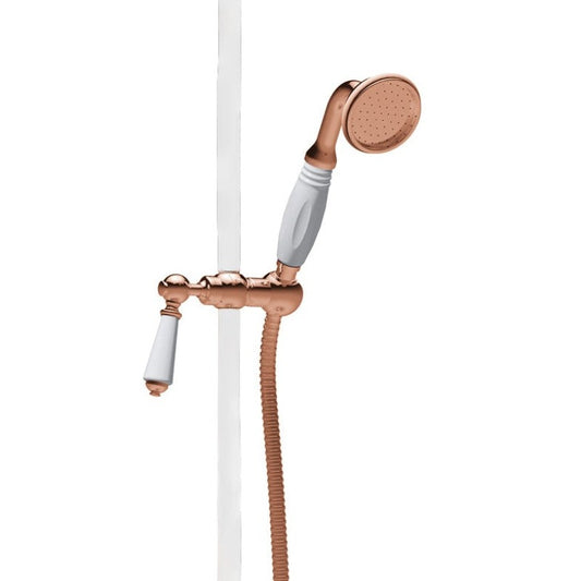 Hurlingham Copper Diverter & Handset For Slider