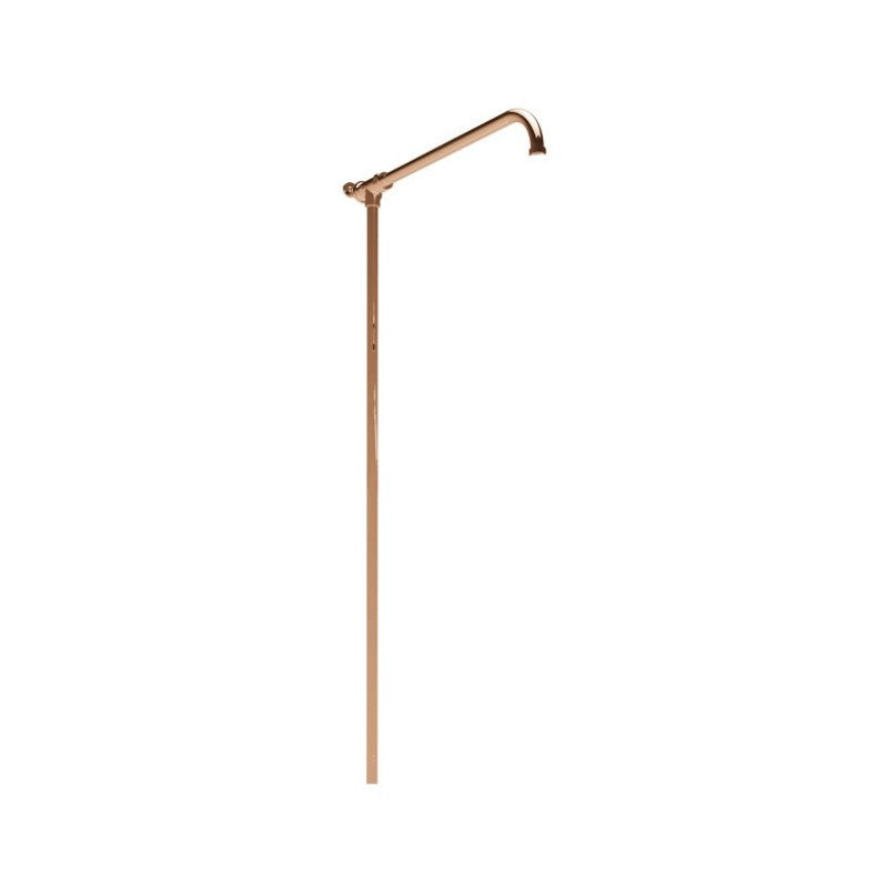 Hurlingham Copper Shower Arm With Riser Rail