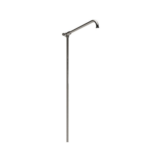 Hurlingham Nickel Shower Arm With Riser Rail