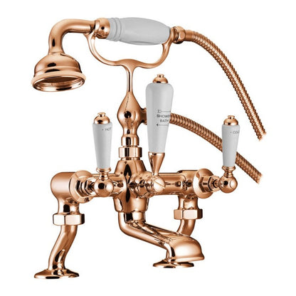 Hurlingham Bath Mixer Taps With Cranked Legs