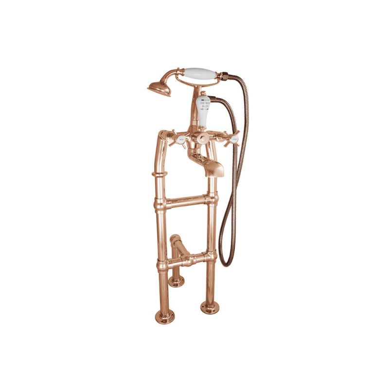 Hurlingham Freestanding Bath Mixer Taps With Tap Stand & Support