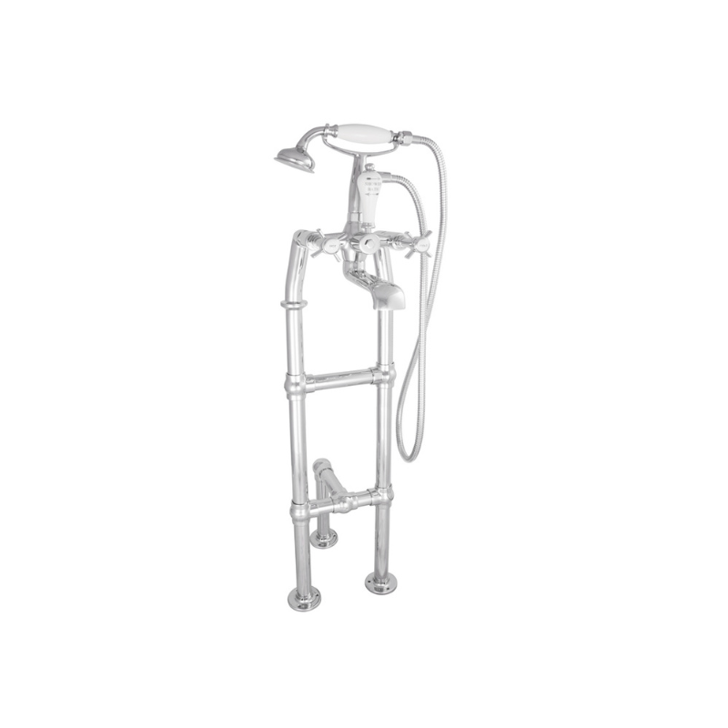 Hurlingham Freestanding Bath Mixer Taps With Tap Stand & Support