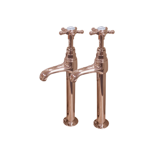 Hurlingham Tall Basin Taps Chrome