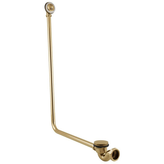 Hurlingham Click Clack Bath Waste With Overflow Brass