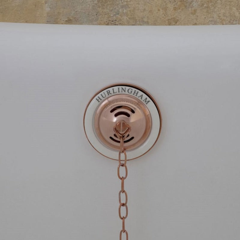 Hurlingham Exposed Bath Waste Brass