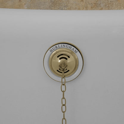 Hurlingham Exposed Bath Waste Brass