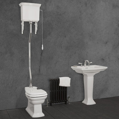 Hurlingham Chichester High Level Traditional Toilet - WC, Cistern & Pan