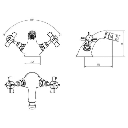 Beaumont Luxury Mono Bidet Mixer