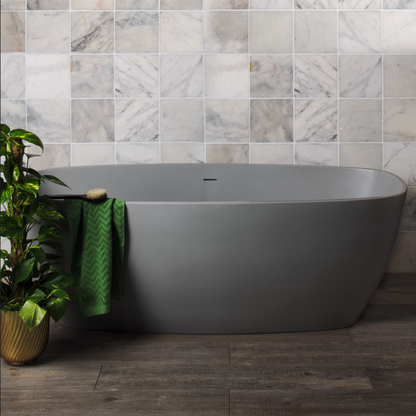 Bc Designs Vive Minimalist | Freestanding Square Rimless Bath - 1610mm