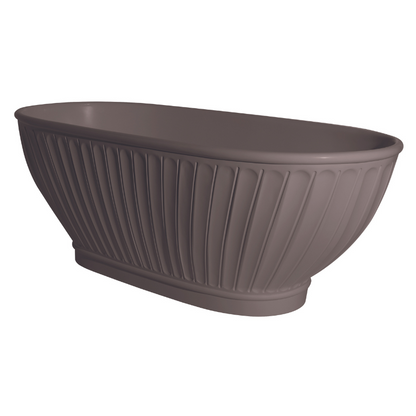 Bc Designs Casini | Round Scalloped Freestanding Bath - 1680mm