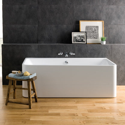 Bc Designs Murali | Square Back To Wall Bathtub - 1720mm