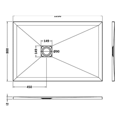 Sophisticated shower base design for upscale settings