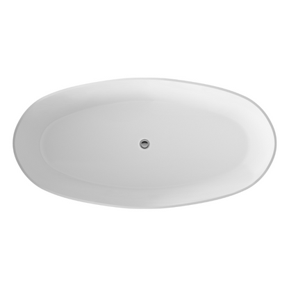 Hudson Reed Oval | Freestanding Bath & Push Button Waste