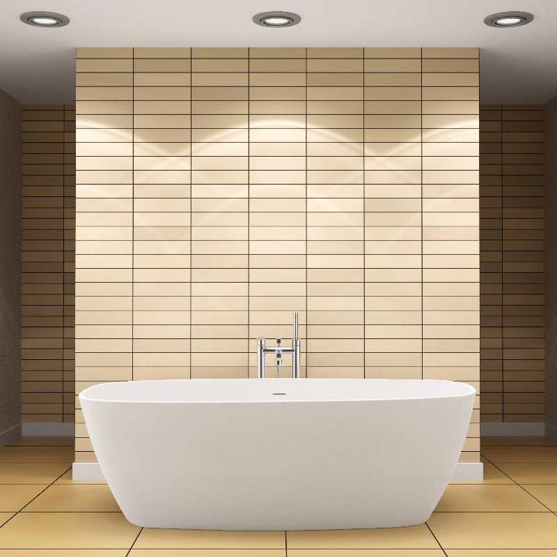 Bc Designs Vive Minimalist | Freestanding Square Rimless Bath - 1610mm