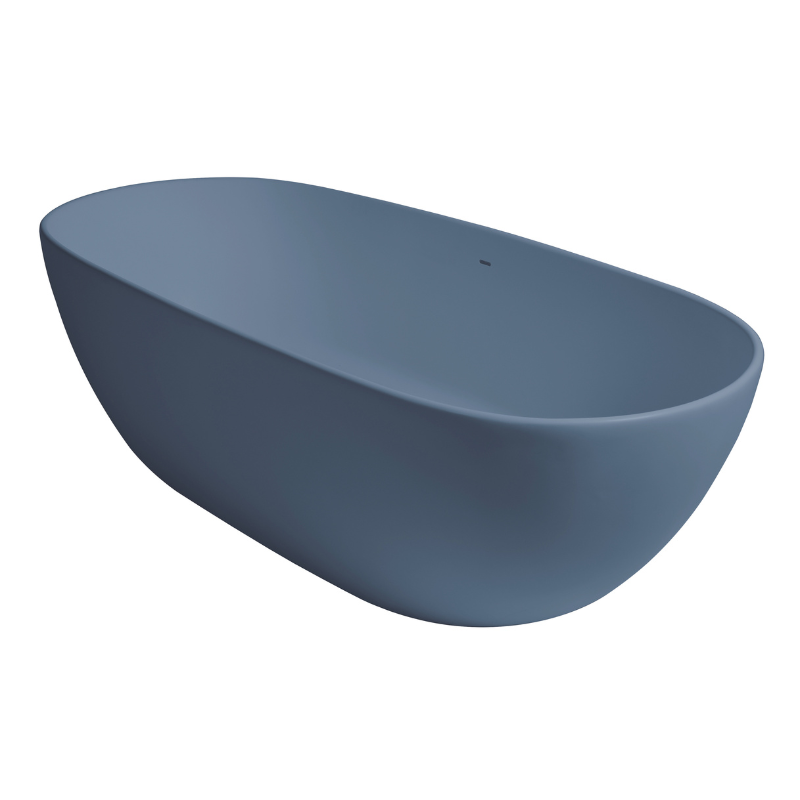 Bc Designs Crea Minimalist | Round Freestanding Bath with Overflow - 1665mm