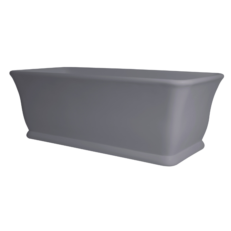 Bc Designs Magnus | Square Freestanding Bath with Plinth & Overflow - 1680mm