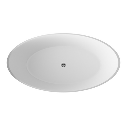 Hudson Reed Round | Freestanding Bath & Push Button Waste