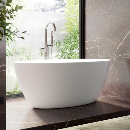 Hudson Reed Round | Freestanding Bath & Push Button Waste