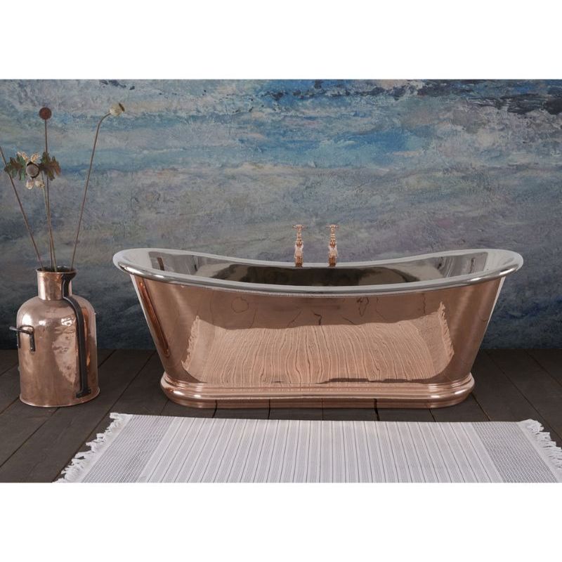 Hurlingham Copper & Nickel Bulle Reserve | Freestanding Double Ended Bath - 2000mm