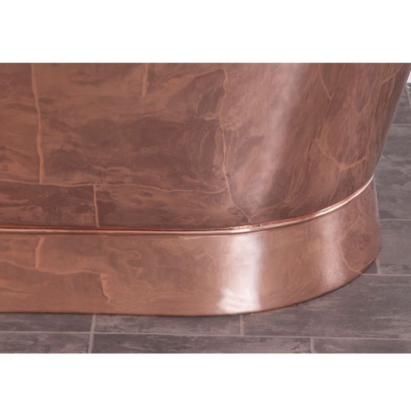 Hurlingham Godolphin | Freestanding French Copper Roll Top Bath - 1730mm