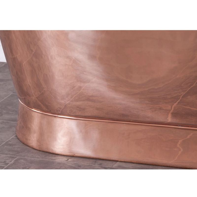 Hurlingham Godolphin | Freestanding French Copper Roll Top Bath - 1730mm