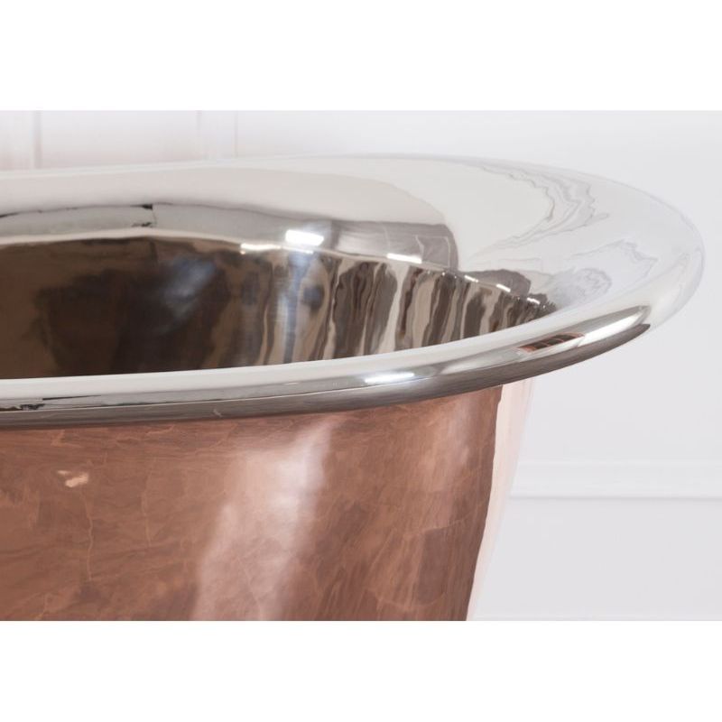 Hurlingham Godolphin | Freestanding French Copper Roll Top Bath - 1730mm