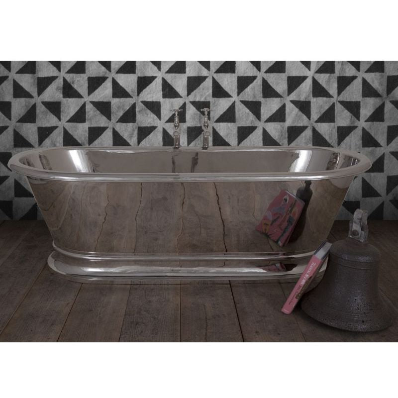 Hurlingham Zille | Freestanding Nickel Roll Top Bath - 1940mm