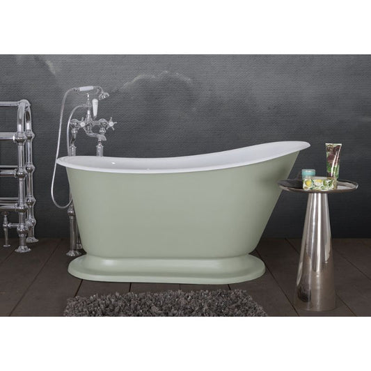 Hurlingham Cameo Small | Freestanding Cast Iron Roll Top Bath - 1400mm