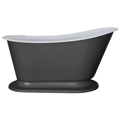 Hurlingham Cameo Small | Freestanding Cast Iron Roll Top Bath - 1400mm