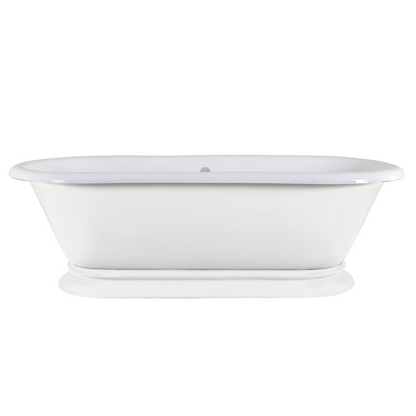 Hurlingham Shikara | Freestanding Cast Iron Roll Top Bath - 1820mm