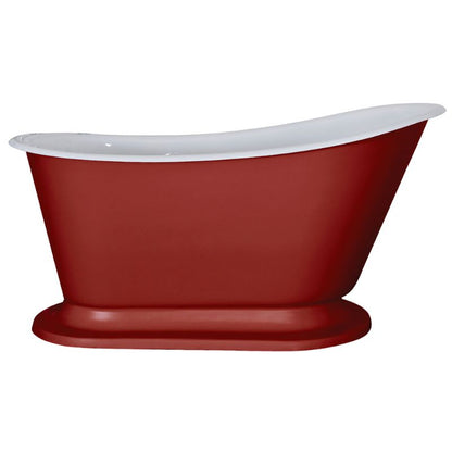 Hurlingham Cameo Small | Freestanding Cast Iron Roll Top Bath - 1400mm