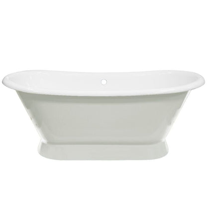 Hurlingham Chaucer | Freestanding Cast Iron Roll Top Bath - 1680mm