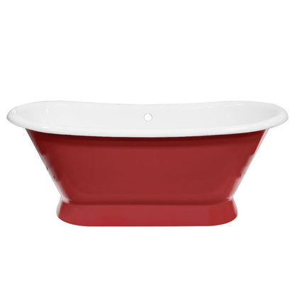 Hurlingham Chaucer | Freestanding Cast Iron Roll Top Bath - 1680mm