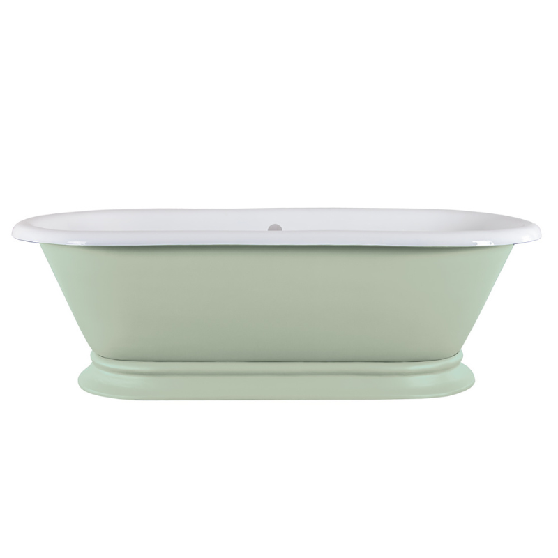 Hurlingham Shikara | Freestanding Cast Iron Roll Top Bath - 1820mm