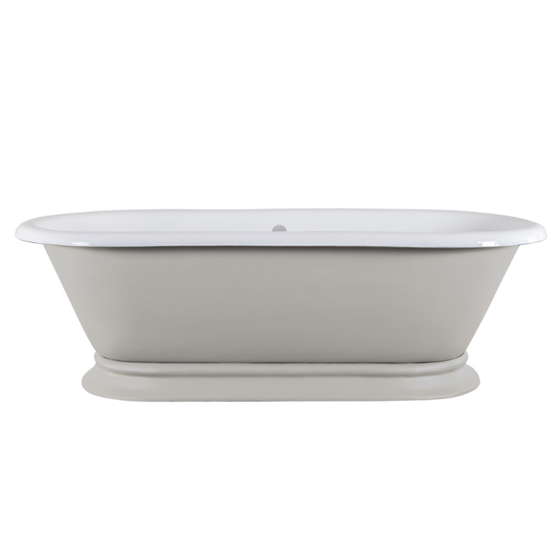 Hurlingham Shikara | Freestanding Cast Iron Roll Top Bath - 1820mm