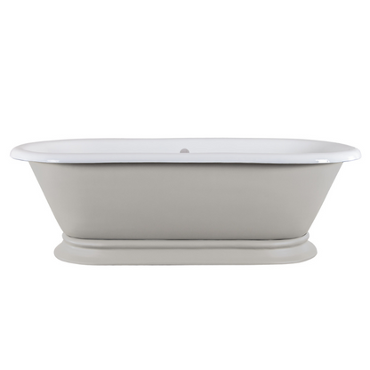 Hurlingham Shikara | Freestanding Cast Iron Roll Top Bath - 1820mm