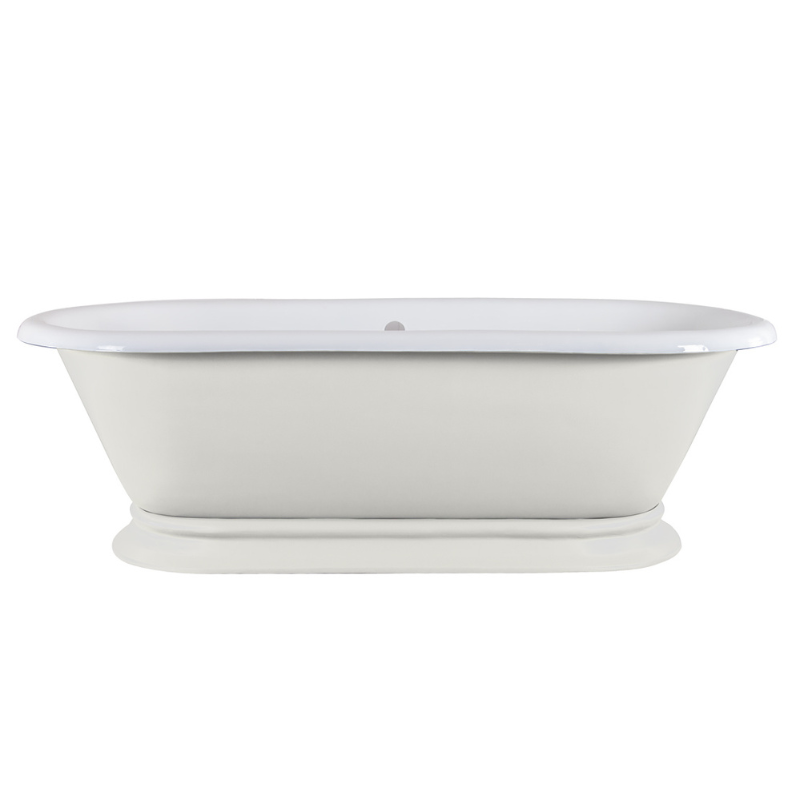 Hurlingham Shikara | Freestanding Cast Iron Roll Top Bath - 1820mm