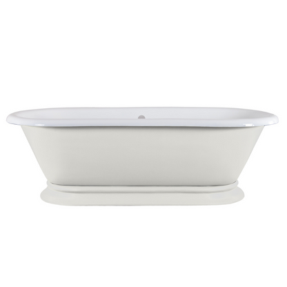 Hurlingham Shikara | Freestanding Cast Iron Roll Top Bath - 1820mm