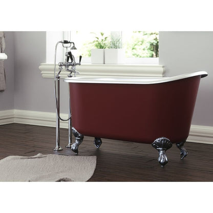 Hurlingham Shelley Small | Freestanding  Cast Iron Clawfoot Slipper Bath - 1370mm