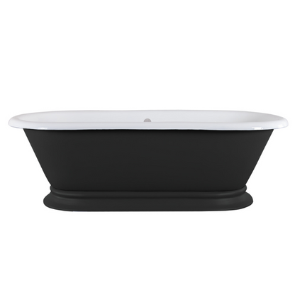 Hurlingham Shikara | Freestanding Cast Iron Roll Top Bath - 1820mm