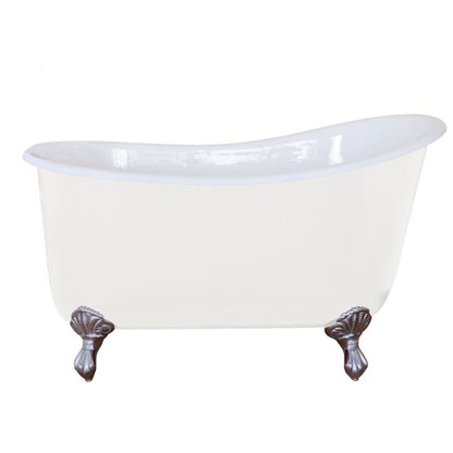 Hurlingham Shelley Small | Freestanding  Cast Iron Clawfoot Slipper Bath - 1370mm