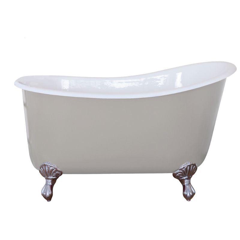 Hurlingham Shelley Small | Freestanding  Cast Iron Clawfoot Slipper Bath - 1370mm